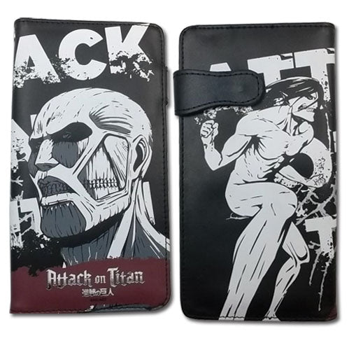 Attack On Titan Eren vs Colossal Anime Wallet GE-61799