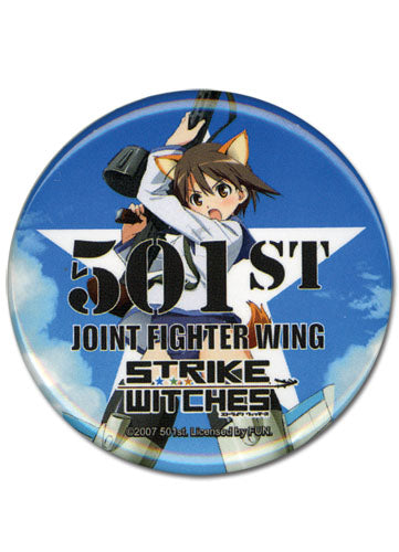 Strike Witches Yoshika Anime Button GE-6762