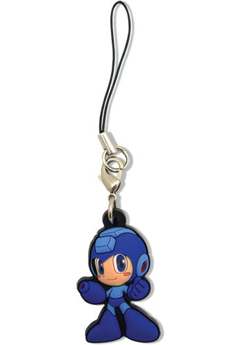 Mega Man Powered Up PVC Cell Phone Charm Video Game Keychain GE-7598