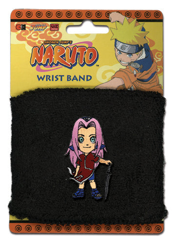 Naruto Sakura Standing Anime Black Wristband GE-7733