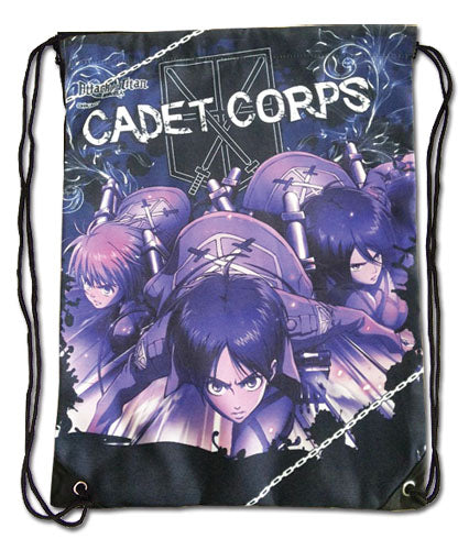 Attack On Titan Characters Anime Drawstring Bag GE-82289