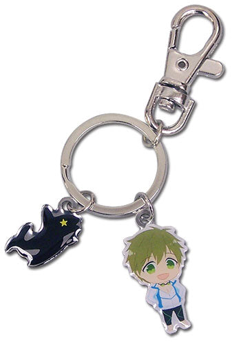 Free! Makoto & Icon Anime Metal Keychain GE-85013