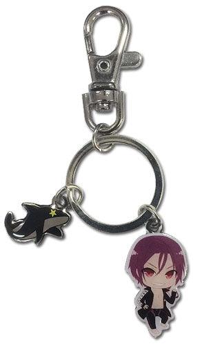 Free! Rin & Icon Anime Metal Keychain GE-85016