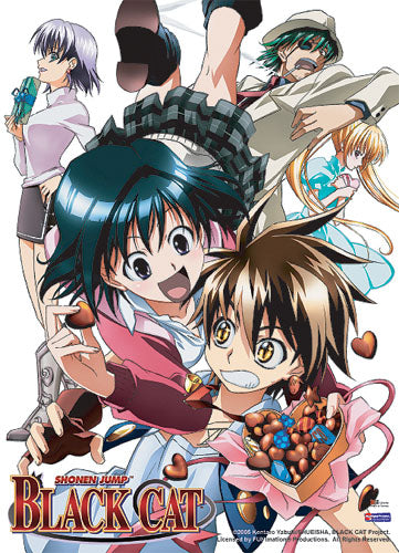 Black Cat Chocolates Anime Cloth Wall Scroll Poster GE-9765