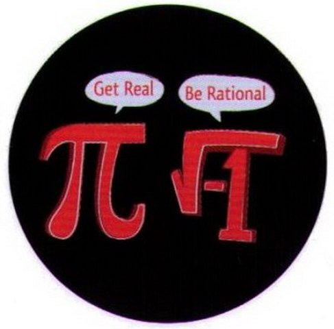 Get Real Be Rational Button SB4037