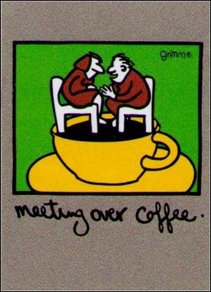 Meeting Over Coffee Magnet GM2684