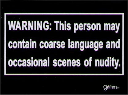 Warning Person May Contain Scenes Magnet GM2769