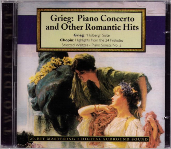 Grieg Piano Concerto and Other Romantic Hits Music CD (2 CDs)