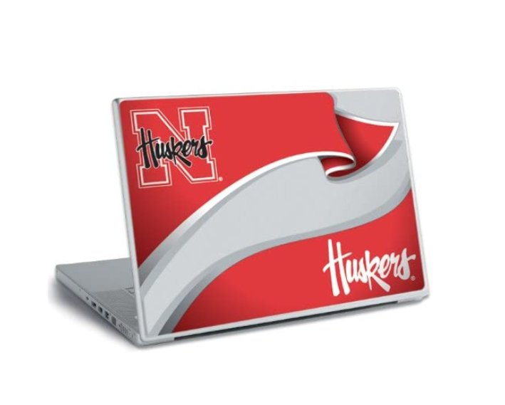 University of Nebraska Huskers Roommates Peel and Stick Laptop Wear Sticker RMK1719SS