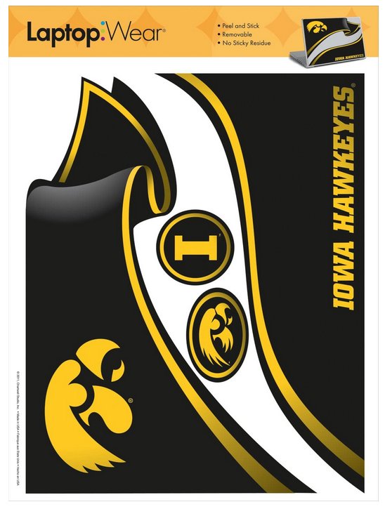 University of Iowa Hawkeyes Roommates Peel and Stick Laptop Wear Sticker RMK1746SS