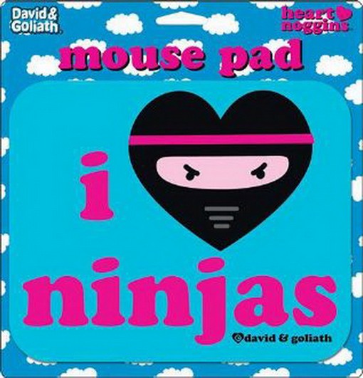 David and Goliath I Heart Ninjas Mouse Pad 12092MP