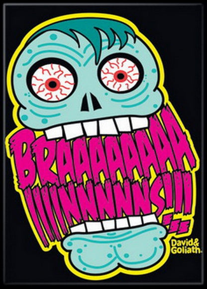 David and Goliath Zombie Brains Magnet 20059DG