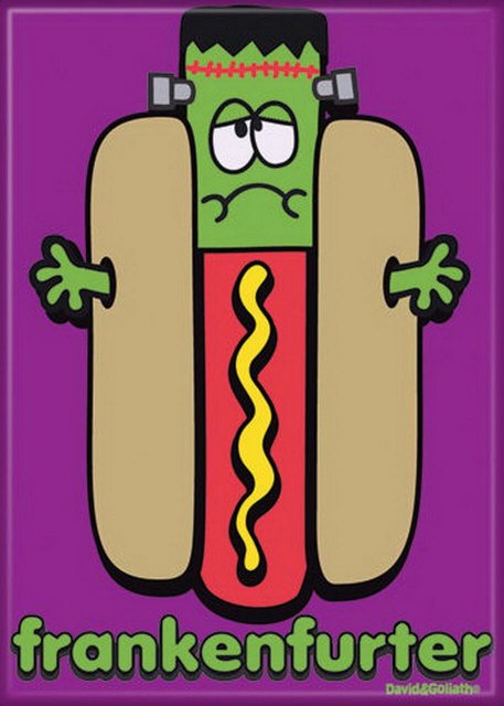 David and Goliath Frankenfurter Magnet 20465DG