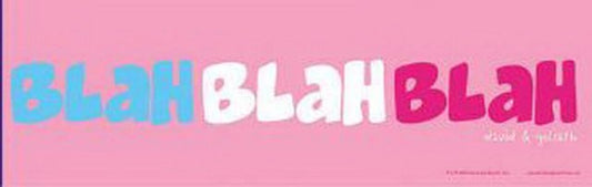 David and Goliath Blah Blah Bumper Sticker 45046S