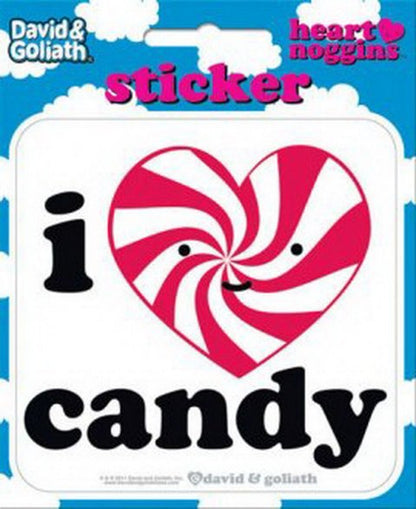 David and Goliath I Heart Candy Die Cut Sticker 45129S