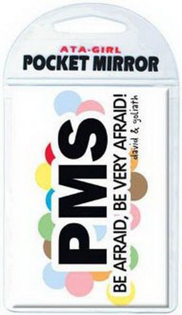 David and Goliath PMS Be Afraid Pocket Mirror 50534