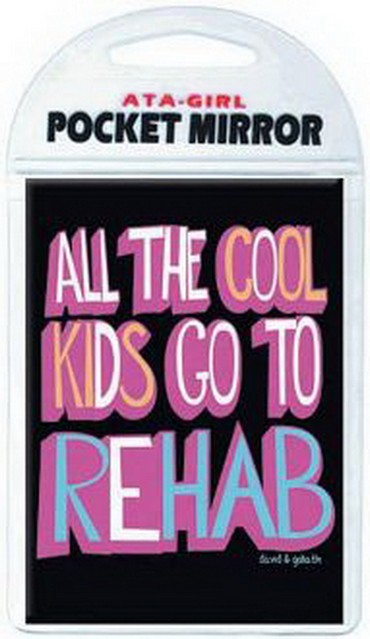David and Goliath All The Cool Kids Go To Rehab Pocket Mirror 50642