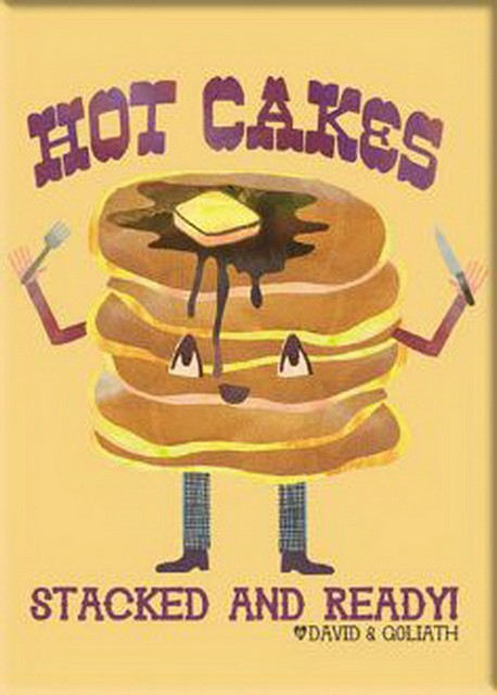 David and Goliath Hot Cakes Pocket Mirror 50762