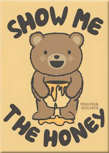 David and Goliath Show Me The Honey Pocket Mirror 50771