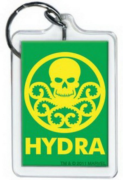 Marvel Comics Hydra Green & Yellow Logo Ata-Boy Lucite Acrylic Keychain 65787KR