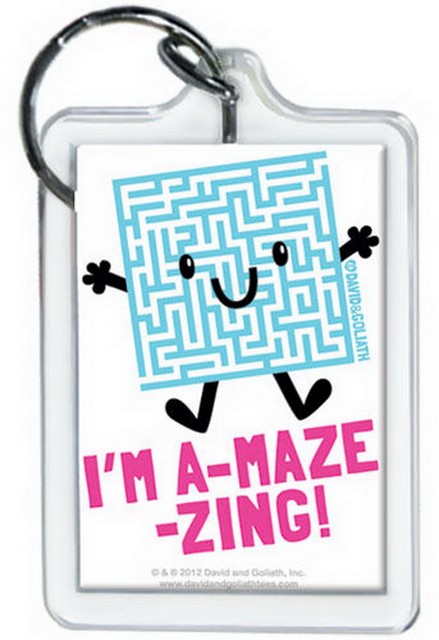 David and Goliath A-Maze-Ing Keychain 65877KR