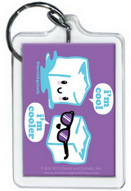 David and Goliath Cooler Keychain 65884KR