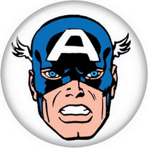 Marvel Comics Captain America Face Button 81740