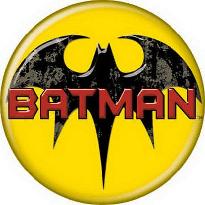 DC Comics Batman Logo Yellow Licensed 1.25 Inch Button 82012