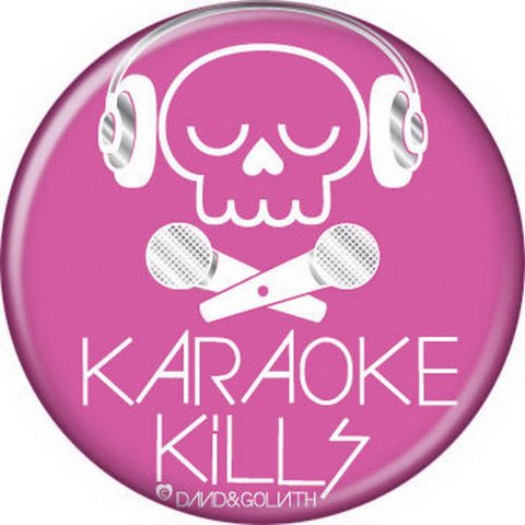 David and Goliath Karaoke Kills Button 82041