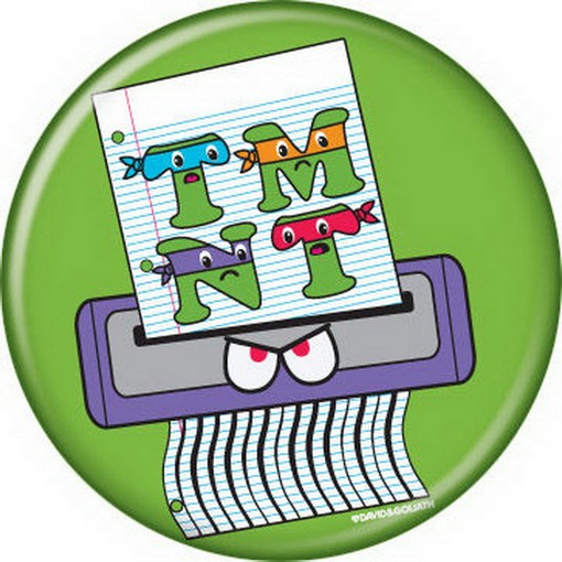 David and Goliath Shredder Button 82048