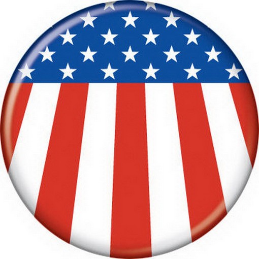 Patriotic Flag Button 82058