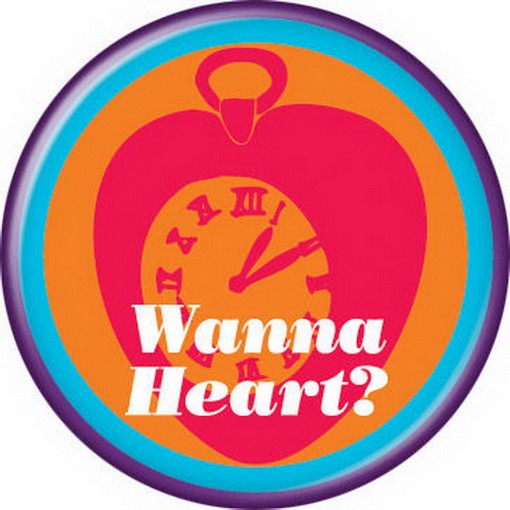Wizard of Oz Wanna Heart Button 82066