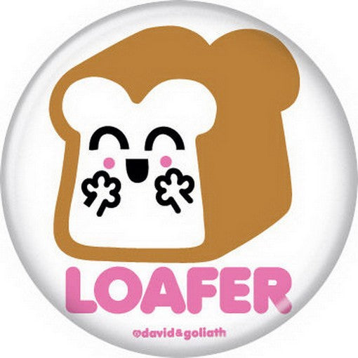 David and Goliath Loafer Bread Button 82238