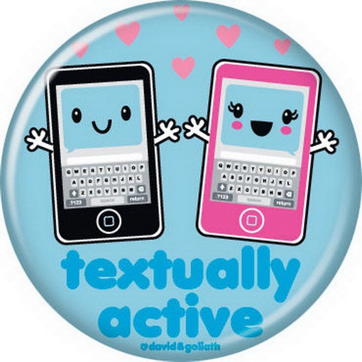David and Goliath Textually Active Button 82257