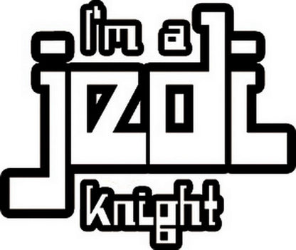 Star Wars I'm a Jedi Knight Rub-On Sticker S-SW-0020-R