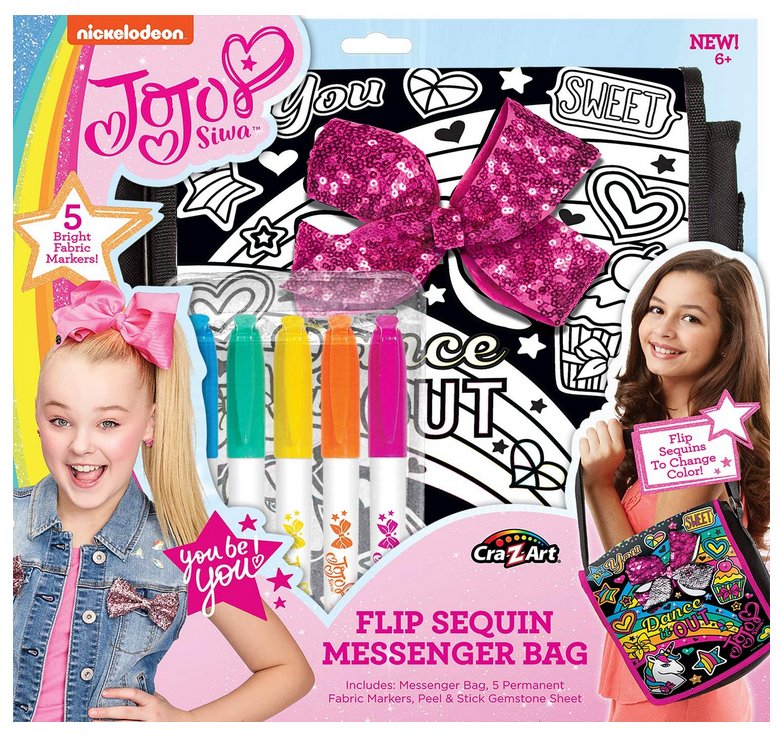 Cra-Z-Art Nickleodeon (2018) JoJo Siwa Sequin Bow Messenger Bag 