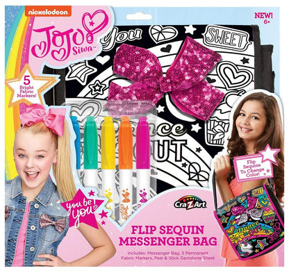 Cra-Z-Art Nickleodeon (2018) JoJo Siwa Sequin Bow Messenger Bag 