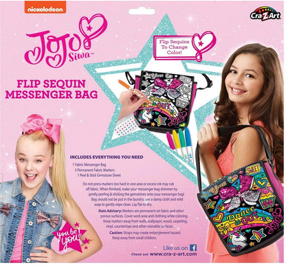Cra-Z-Art Nickleodeon (2018) JoJo Siwa Sequin Bow Messenger Bag 
