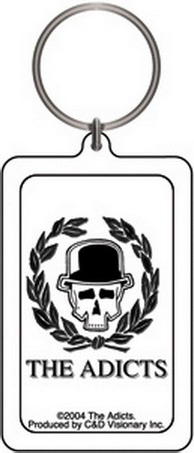 The Adicts Skull Vine Lucite Keychain K-1486