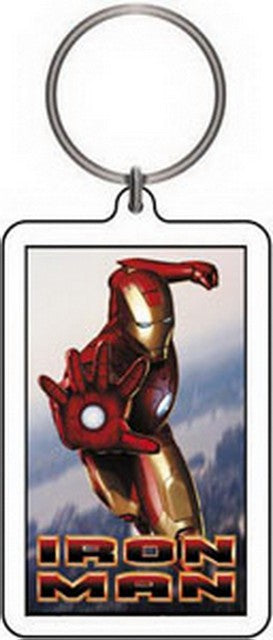 Marvel Comics Iron Man Hand Blast Lucite Keychain K-IRN-0002