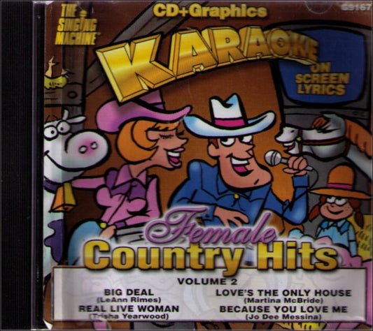 Karaoke Female Country Vol. 2 Music CD