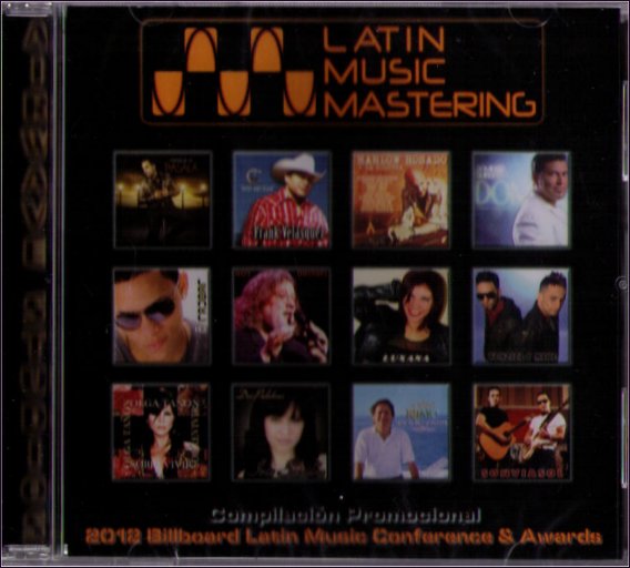 Latin Music Mastering Compliation Promotional 2012 Billboard Music CD