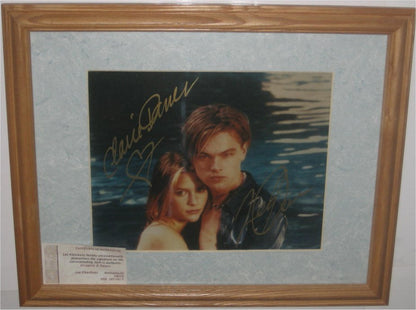 Romeo & Juliet Leonardo Dicaprio & Claire Danes Signed Photo w/ COA & Frame - (Autographed)