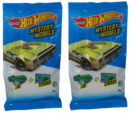 Hot Wheels Mystery Models (2015) Mattel Toy Car w/ Sticker - (2 Blind Packs)