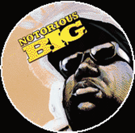 Notorious BIG Martinez Rime Button NB3289