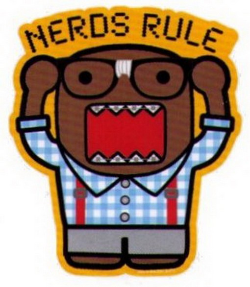 Domo-Kun Nerds Rule Sticker DS801