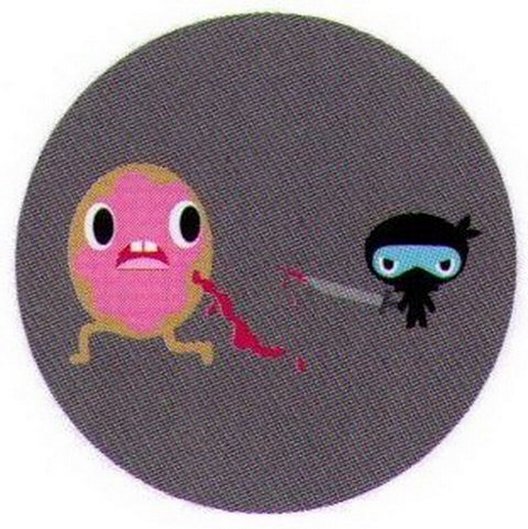Bored Inc. Ninja Doughnut Button BB3996