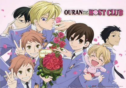 Ouran High School Host Club Welcome Party Anime Long Cloth Wall Scroll Poster GE-5221
