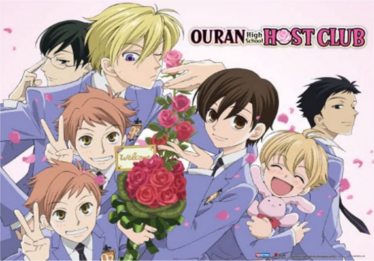 Ouran High School Host Club Welcome Party Anime Long Cloth Wall Scroll Poster GE-5221