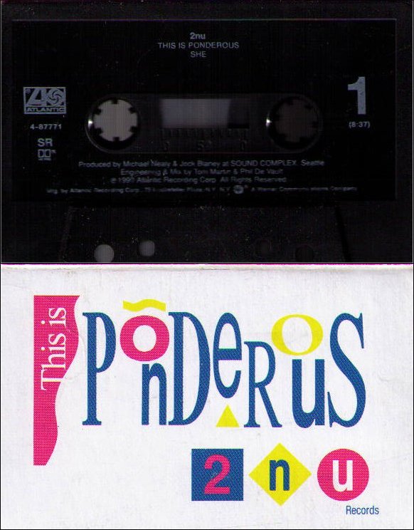 2NU This Is Ponderous Vintage Audio Cassette Tape
